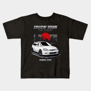 Honda Civic "Cruising Down The Street" Kids T-Shirt